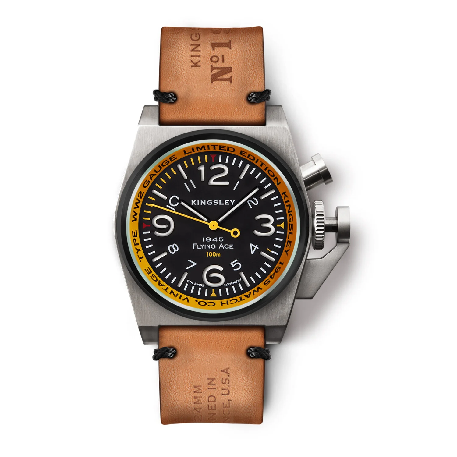 Kingsley Type 4 Grenade Steel Black &amp; Tan