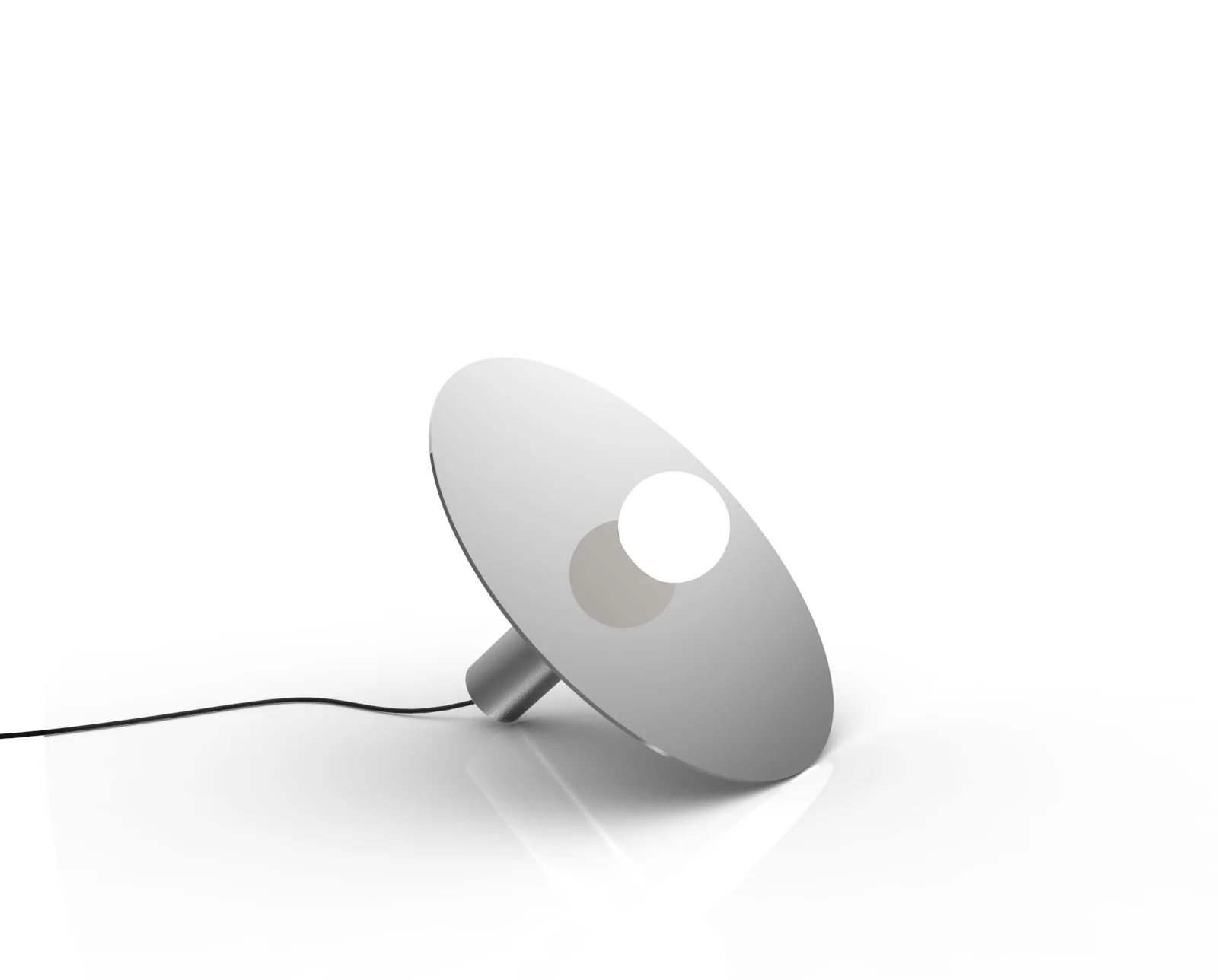ORBITA Floor lamp in brushed/polished stainless steel - Chiara Ferrari x Graye