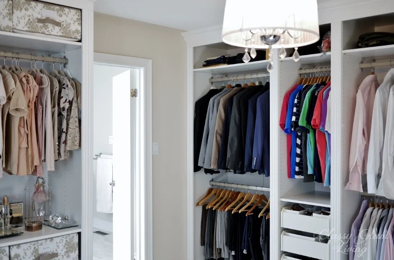 DIY Hacked IKEA PAX Wardrobe Dressing Room | Classy Glam Living