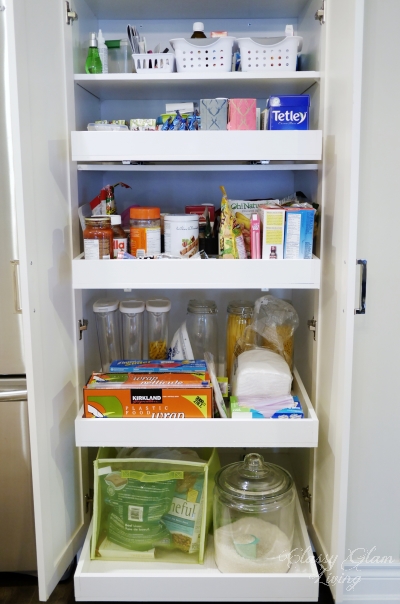 Happy Wife S Pull Out Pantry Shelves, How To Make Pull Out Shelves For Cabinets