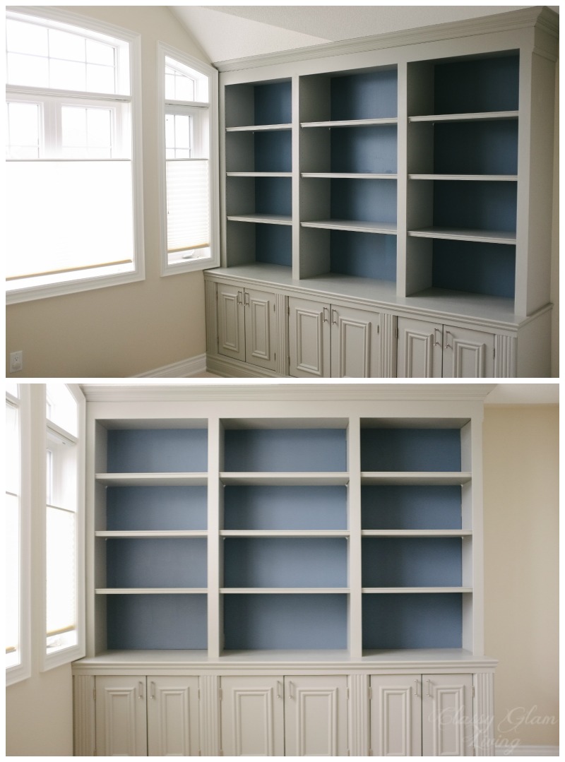 Diy Built In Office Cabinet Classy, Diy Cabinet Shelves