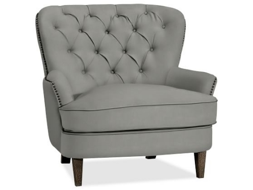 Cardiff Tufted Upholstered Armchair | POTTERY BARN