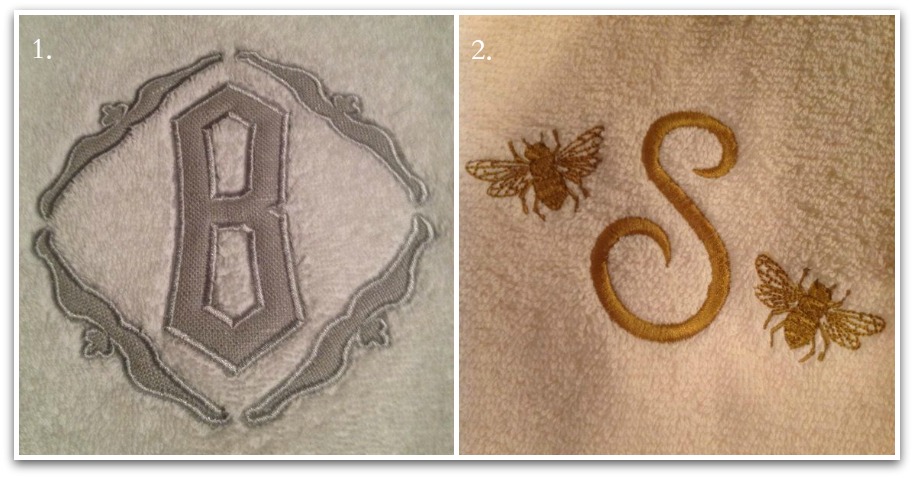 Sources: 1. the monogram room 2. MissMelsMonogramming