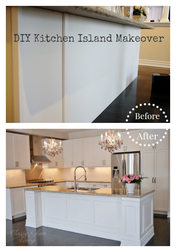 Diy Kitchen Island Makeover Classy, How To Build And Kitchen Island