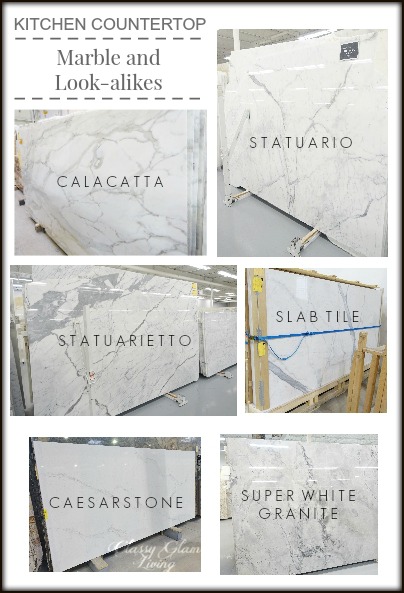 Kitchen Countertops - Marble and Look-alike Alternatives — Classy Glam  Living