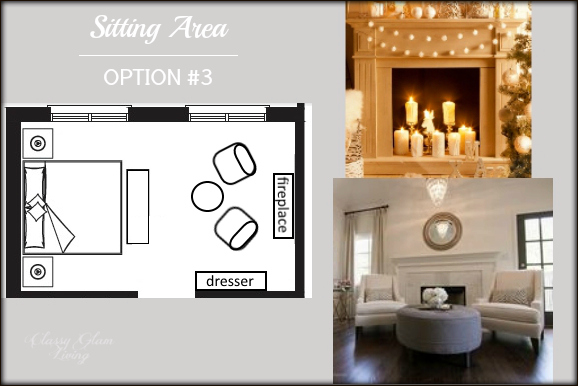 FIREPLACE PHOTO: ZARA HOME; SITTING AREA PHOTO: A WELL DRESSED HOME