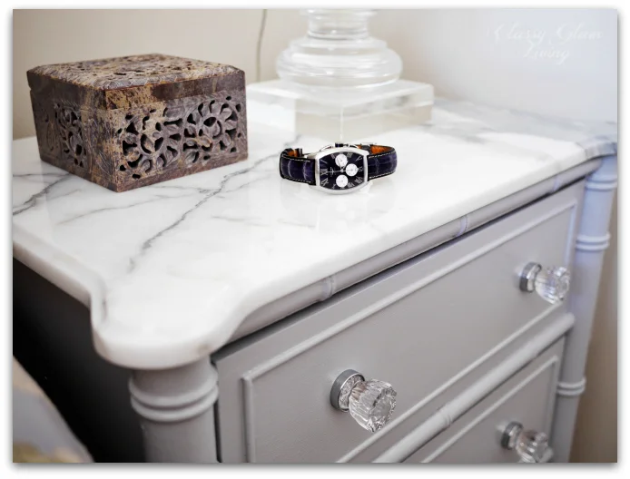 Diy Refinishing Vintage Bedside Tables Classy Glam Living