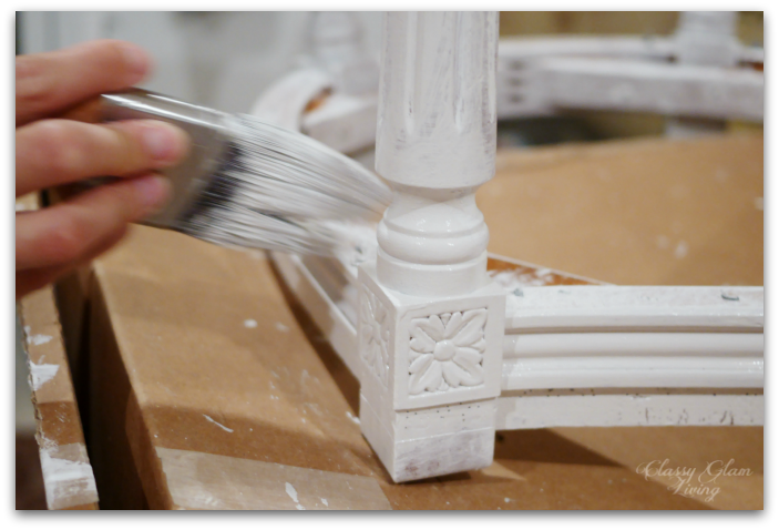 An angled brush helps getting into the grooves.