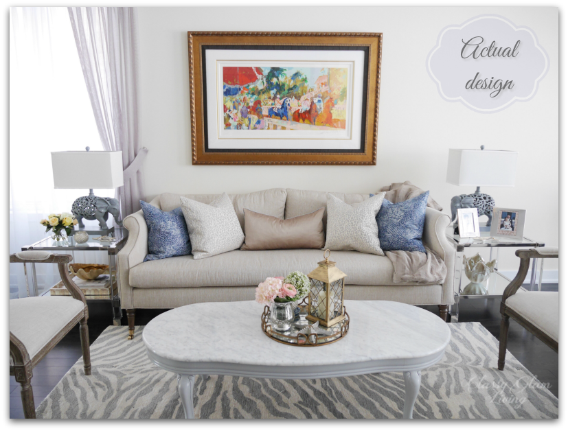 Living Room Glam Styling Tips - HV Design Group