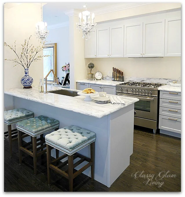 Giving a Builder's Kitchen a Personal Touch - Cabinet Hardware — Classy ...