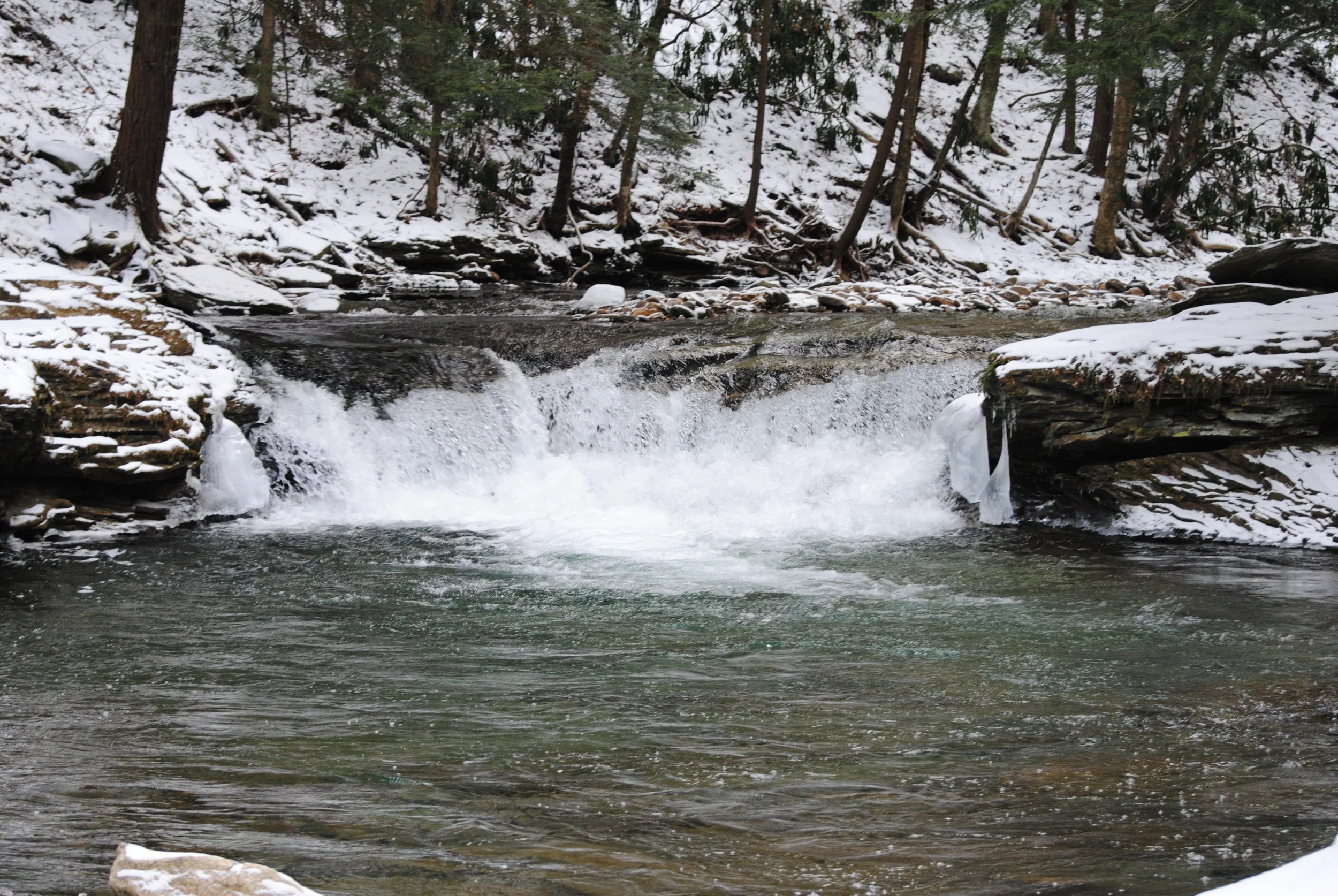 Snowy Waterfall