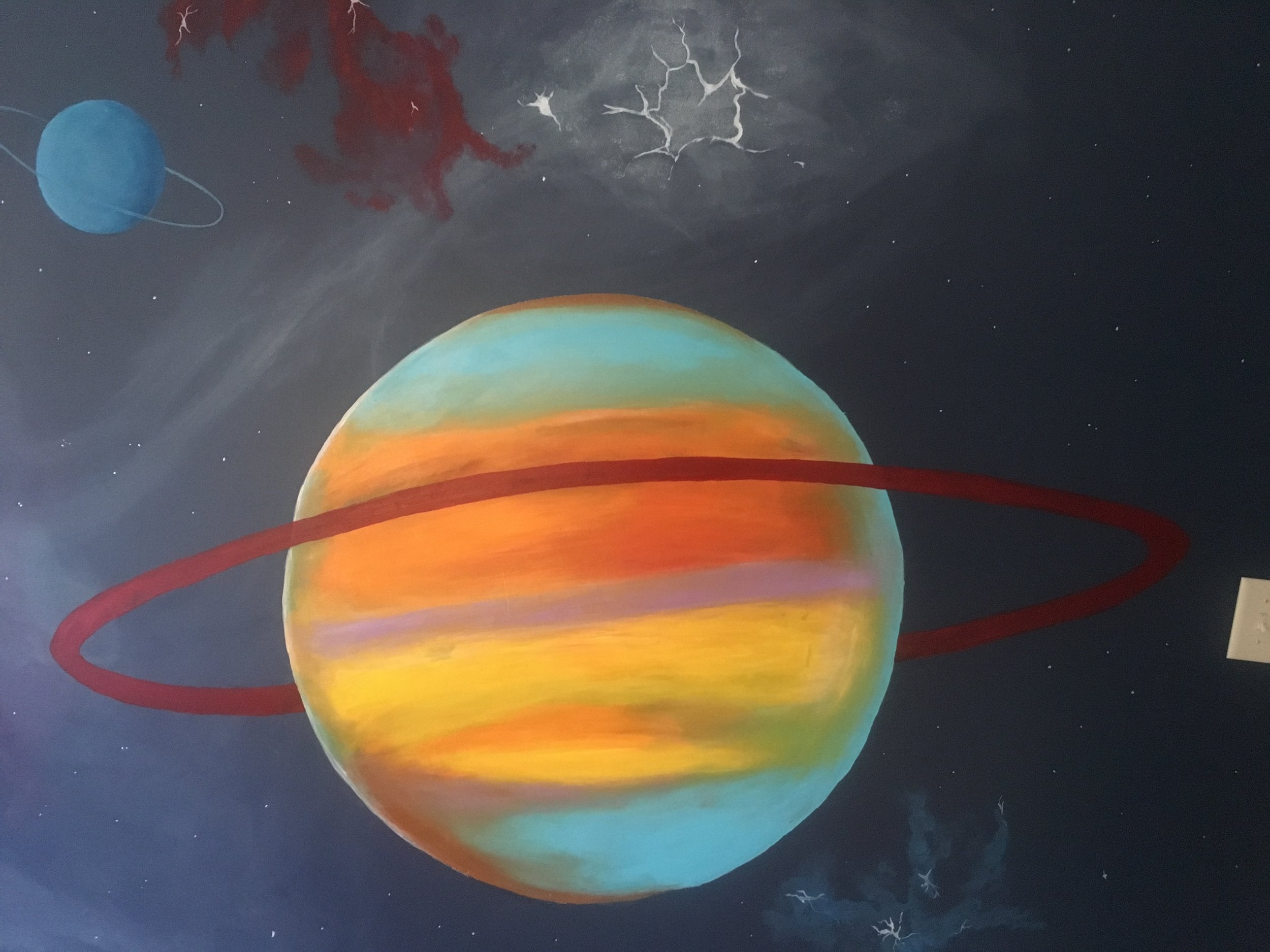 Solar System Wall Mural Zoom