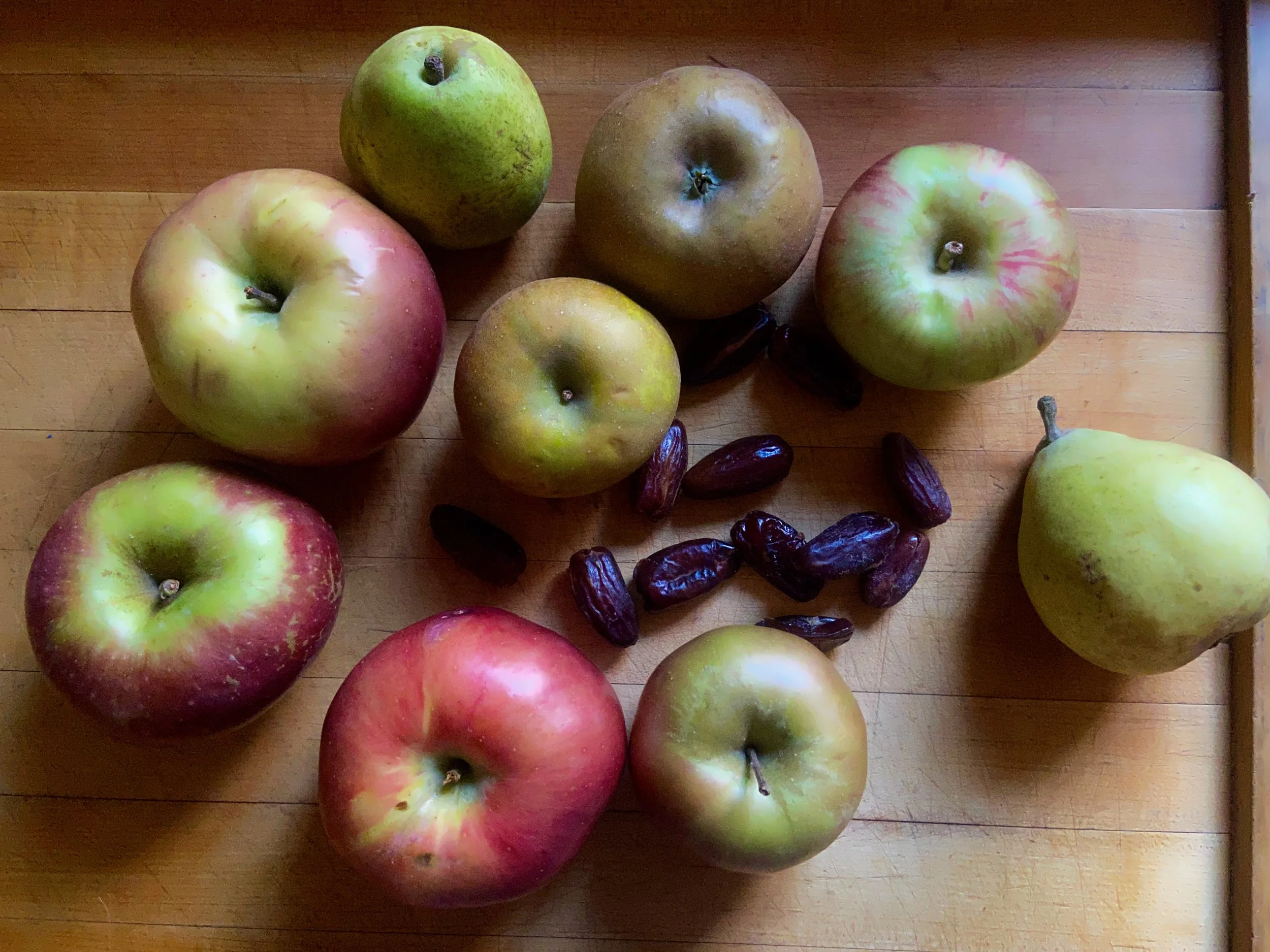 Apple and Pear Crisp with Dates and Halva