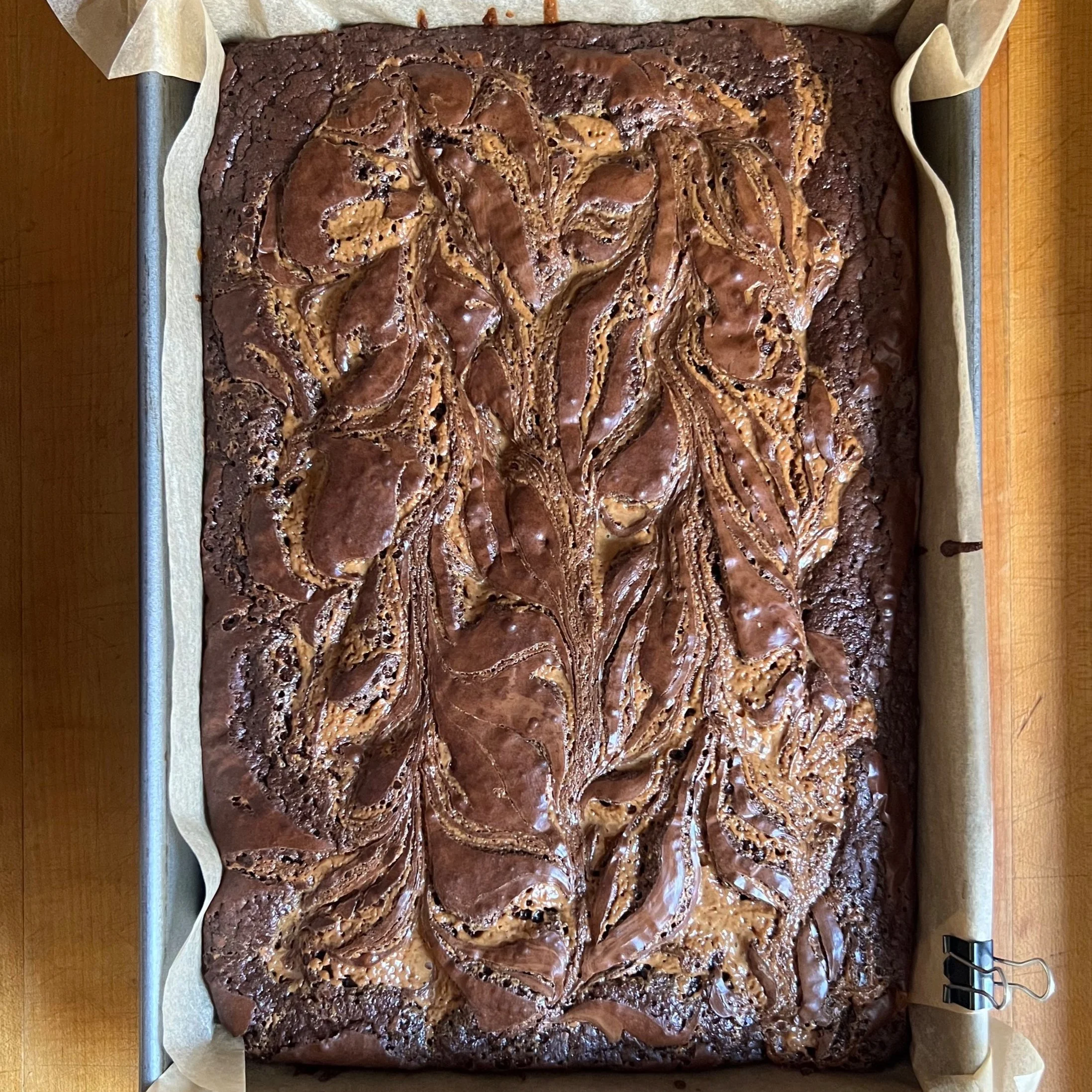Peanut Butter Caramel Swirl Brownies