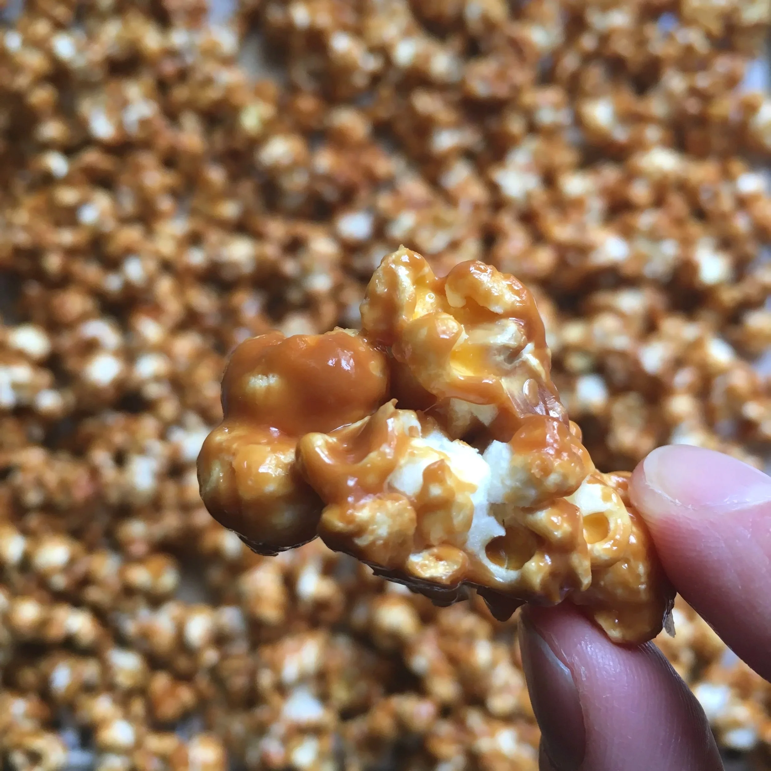 Caramel Tahini Popcorn
