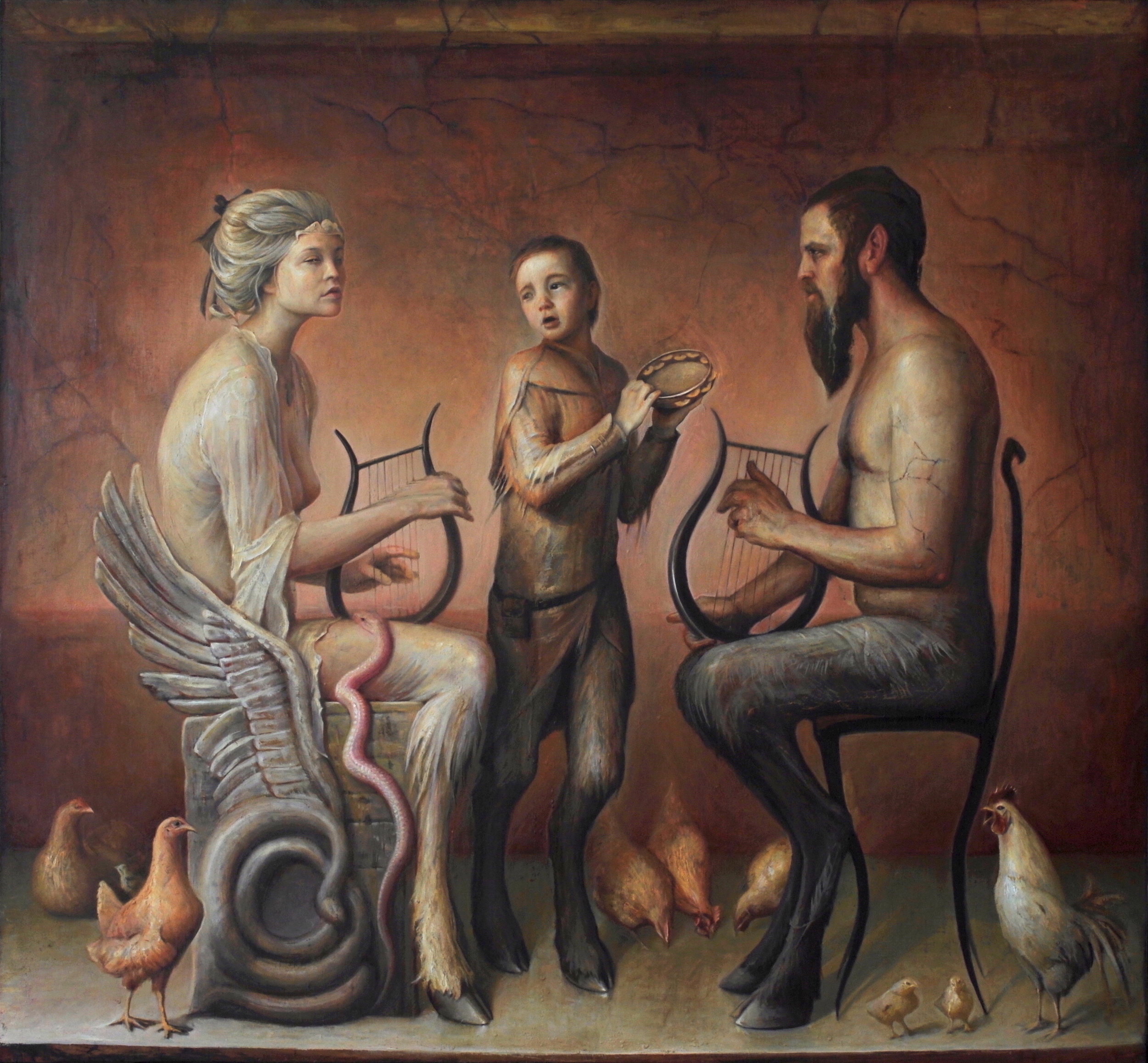 Troubadour Family  |  47" x 51"