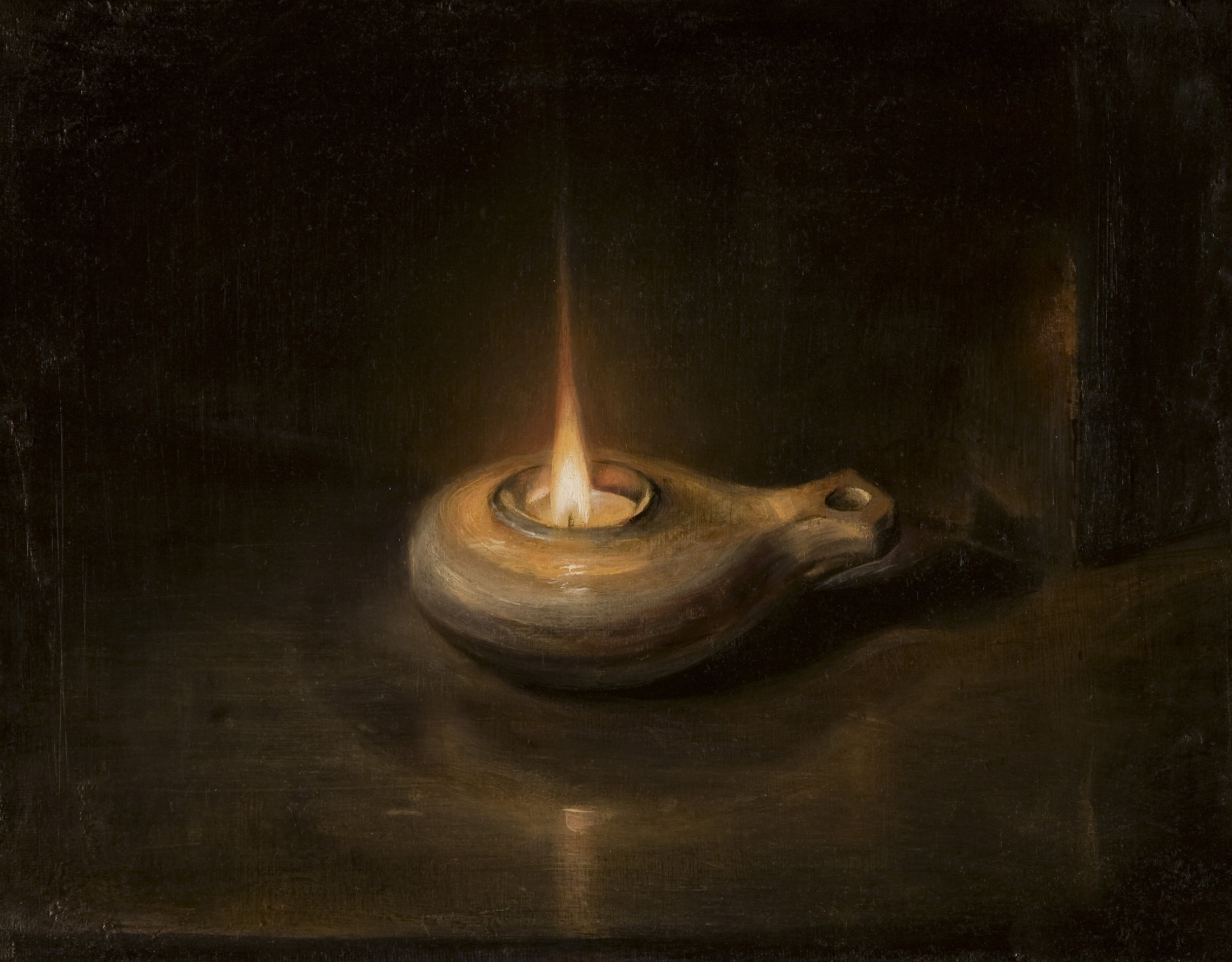 Oil Lamp  |  11" x 14"