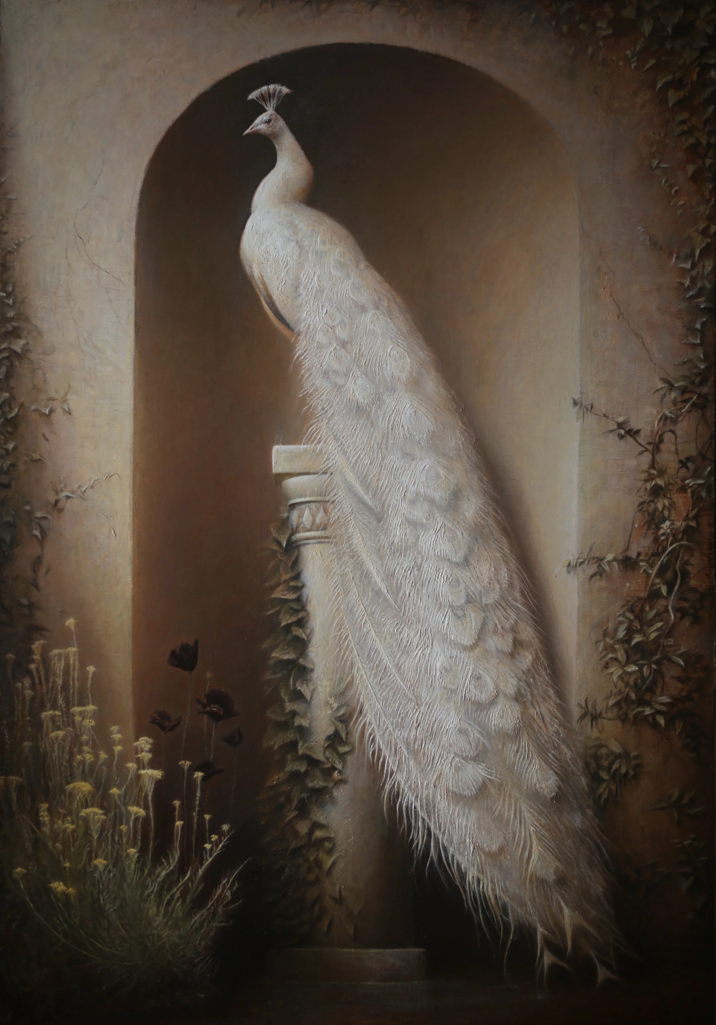 Arch Peacock | 46" x 32" (117 x 81cm) | Oil on Hemp