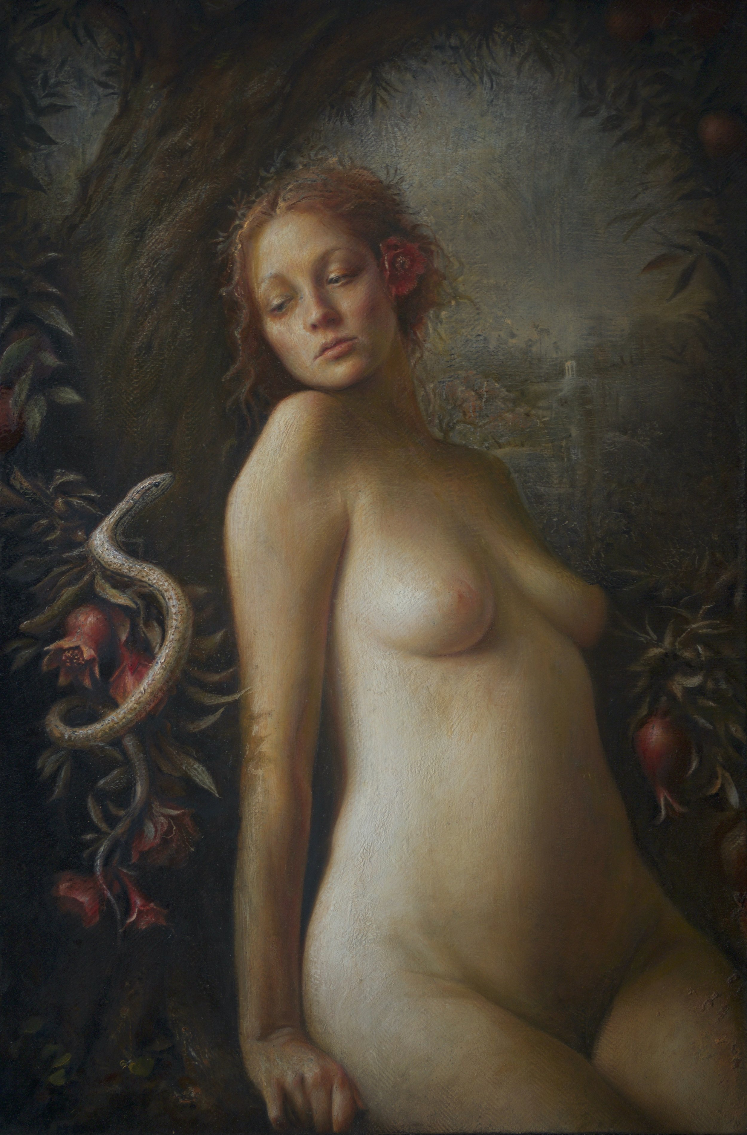 Eve | 30" x 20" (51x76cm) | Oil on Hemp