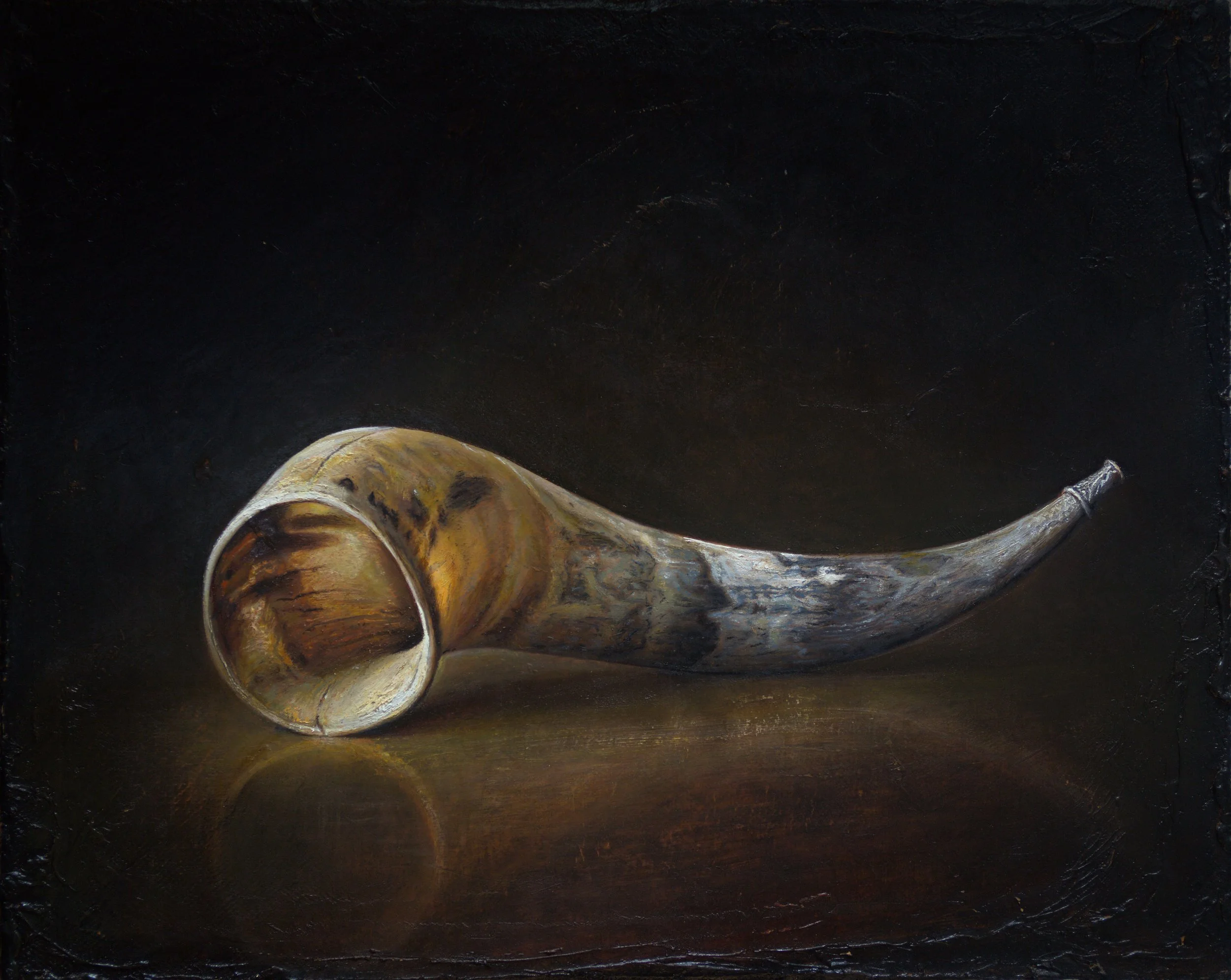 Horn 16" x 20" (41x51cm) Oil on Hemp.jpg