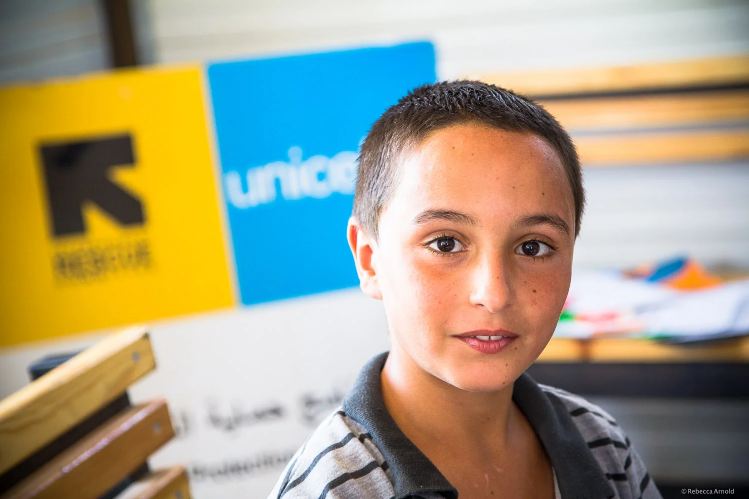 International Rescue Committee (IRC) art therapy for kids, Zaatari Syrian Refugee Camp, Jordan