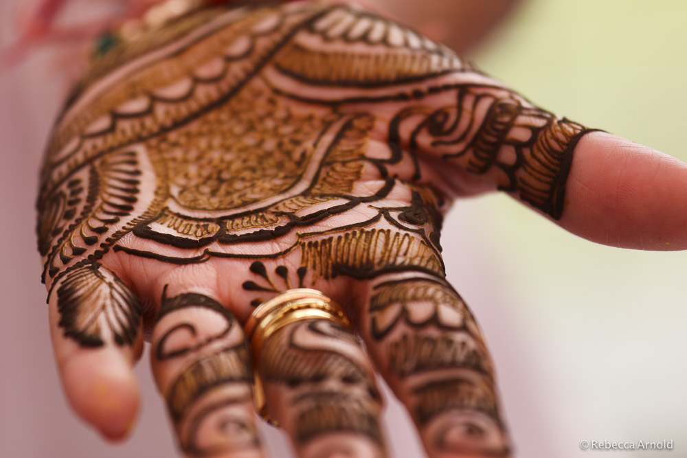 Mendhi, henna tattoos.