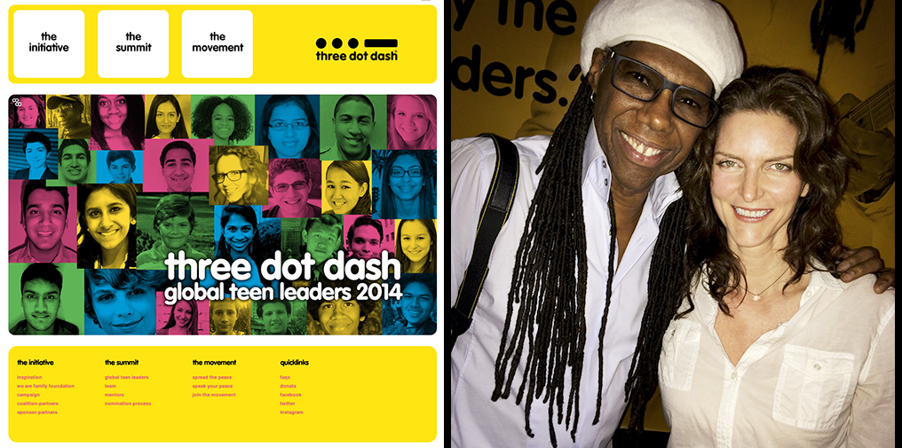 With Nile Rogers at Three Dot Dash Youth Summit