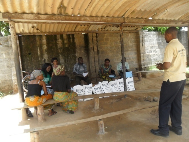 Stanley speaking to patients in Kamatipa community about the importance of sticking to TB treatment to full term to avoid the spread of multidrug resistant and extensively drug resistant TB ailments which are difficult to cure in Zambia today. It is always our mandate as CAM to sensitize our clients on some of the most important aspects of TB and HIV/AIDS before we commence the food distribution in the community otherwise our work would be in vain