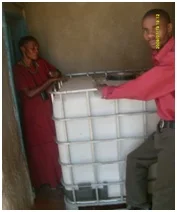 In readiness for the building project at the Care Centre in Zamtan, Christian Aid Ministries has bought a 1000 liter water storage tank to help with water storage during the block making. This tank will also help store water for the patients even when the construction project is completed. It is so ideal and versatile