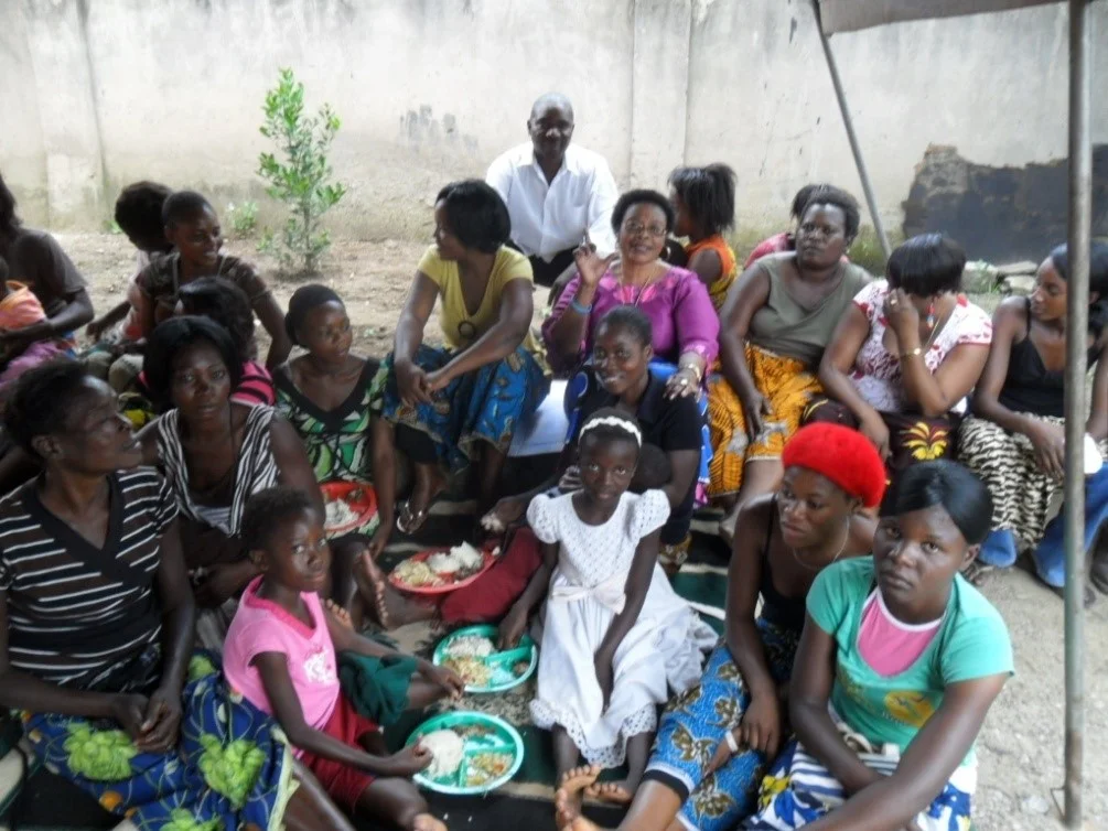 Copperbelt MMD chair person Mrs. Mataka (seated in pink) identifying herself with our TB/HIV/AIDS clients