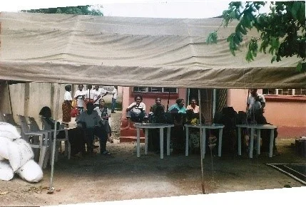 We hired a tent from Chandamalii Barracks where the patients, the volunteers and the invited guests gathered. We thought it could rain