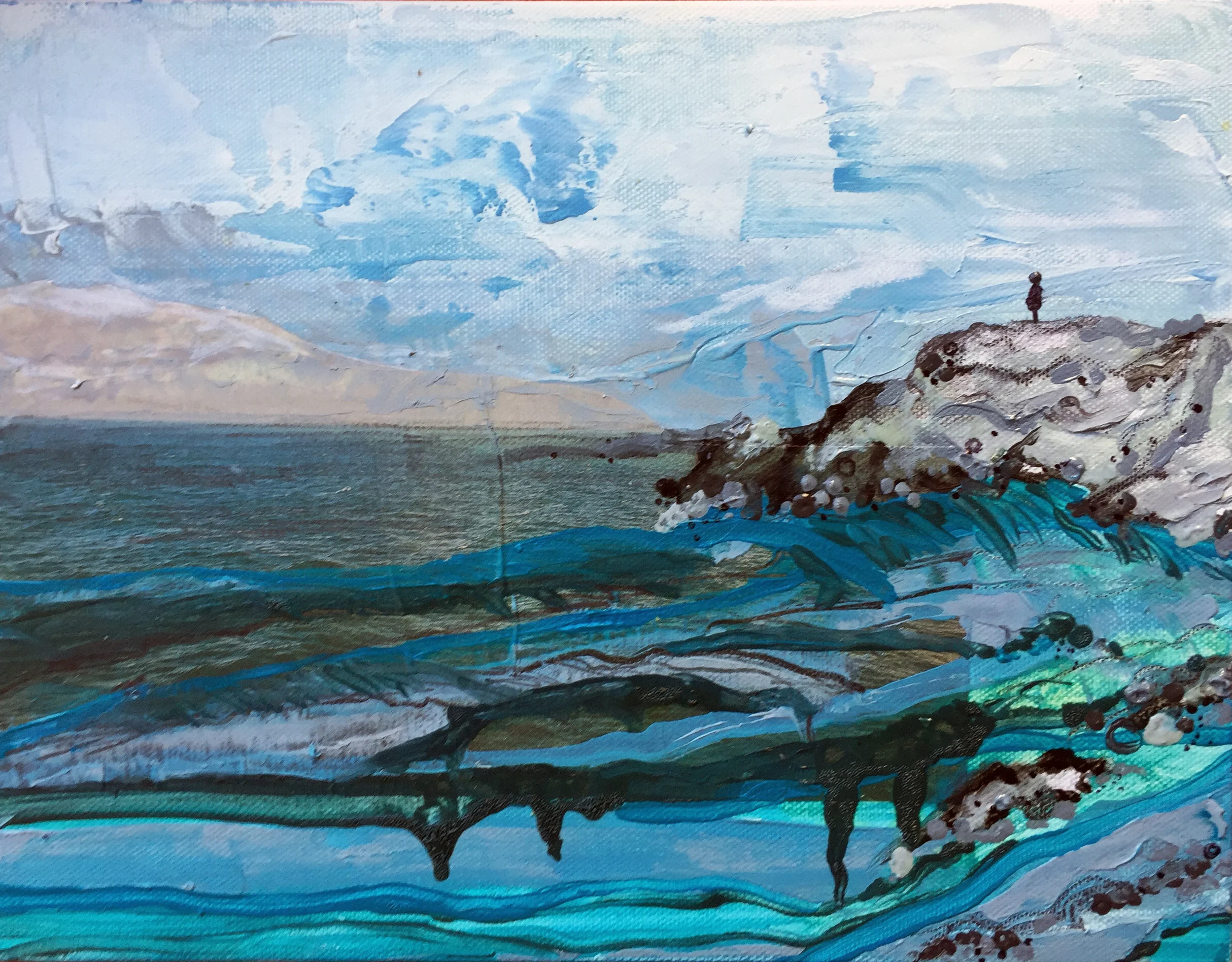 Sense of Place, 2015, Oil and Mixed Media on canvas, 9 x 12"