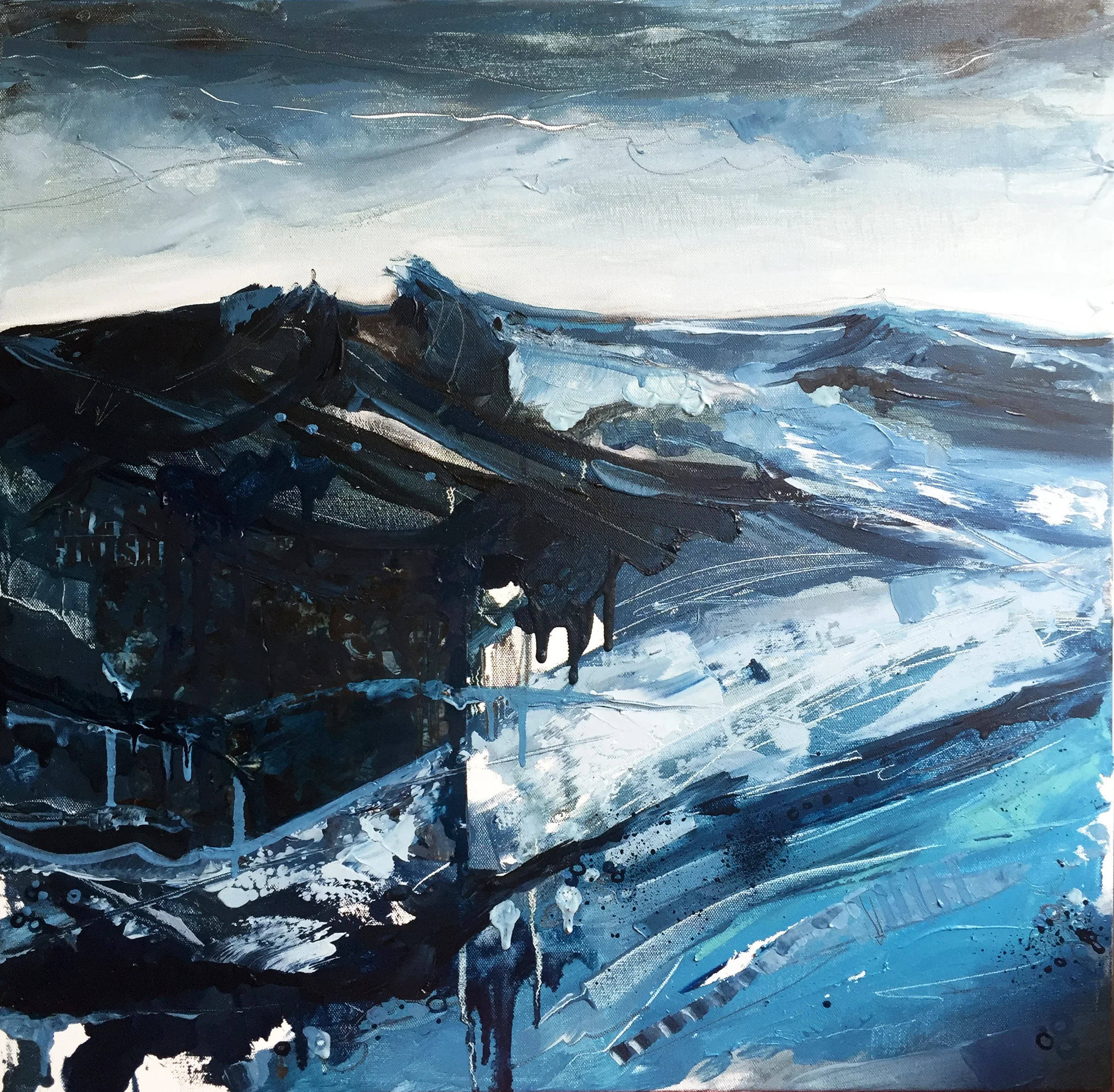 Swell, 2015, Oil on canvas, 24 x 24 inches