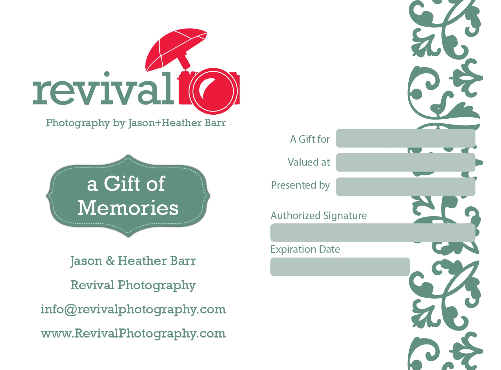 ALL NEW! We Now Offer a Wedding Photography Gift Registry!