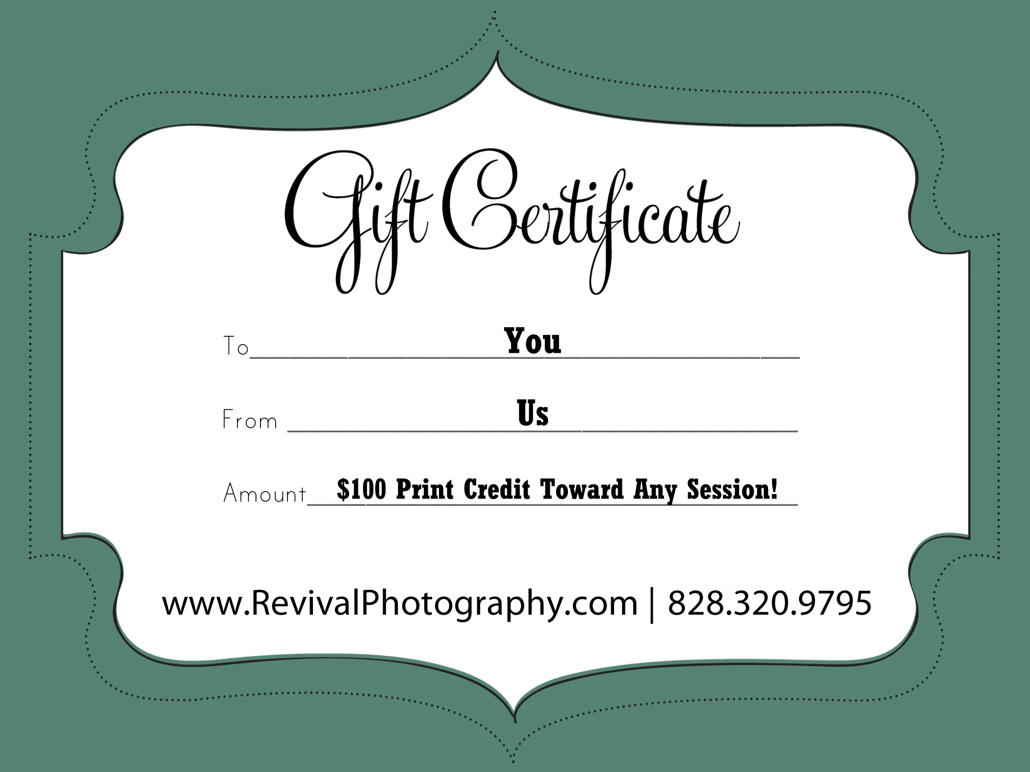 It's Give-A-Way Friday! Win a $100 Print Credit Toward Any Session!