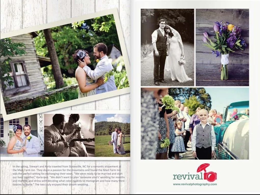 Revival Photography featured in the 2013 edition of the High Country Wedding Guide