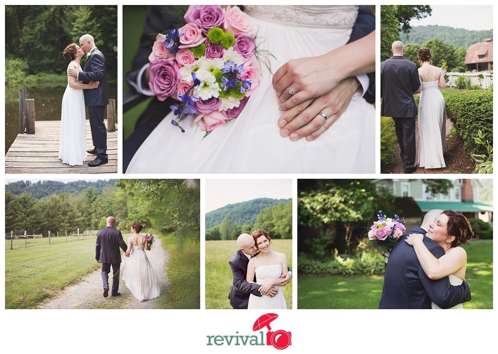 Mountain Elopement Ceremony at The Mast Farm Inn Valle Crucis NC Photos by Revival Photography NC Wedding Photographers Photo