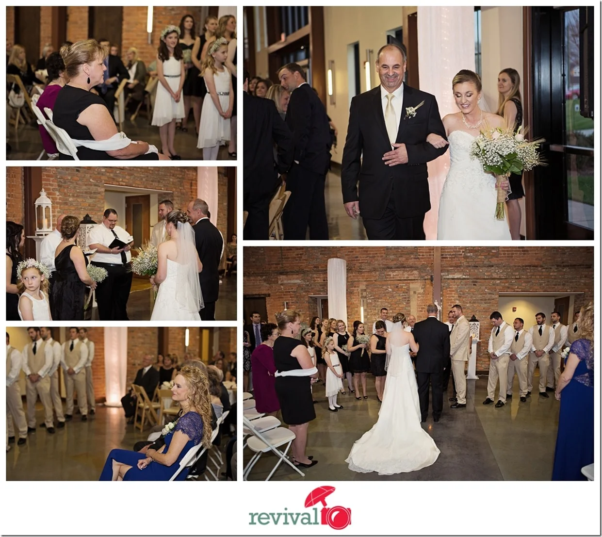 Photos by Revival Photography Simple and sweet mix of urban and rustic Grand Hall wedding in Mount Holly NC Weddings Photo