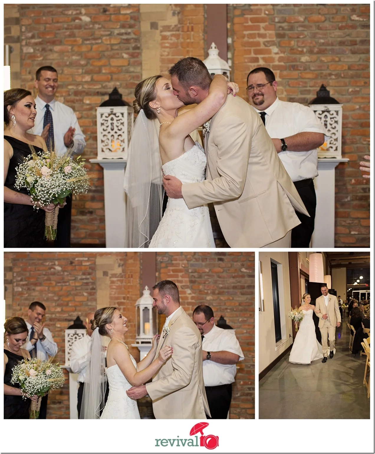 Photos by Revival Photography Simple and sweet mix of urban and rustic Grand Hall wedding in Mount Holly NC Weddings Photo