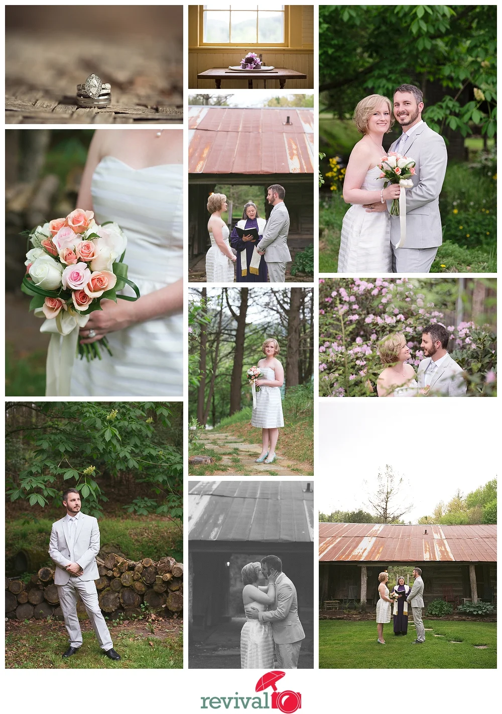 Ashley + Max Elope at The Mast Farm Inn in Valle Crucis, NC