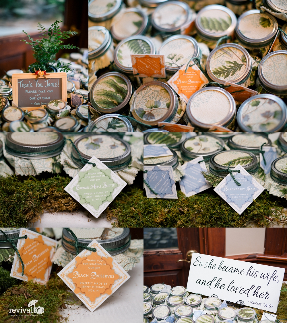 Thank you Jams Thank you Gift Photos by Revival Photography Wedding at the Highland Lake Inn in Flat Rock NC Wedding Photos by www.revivalphotography.com