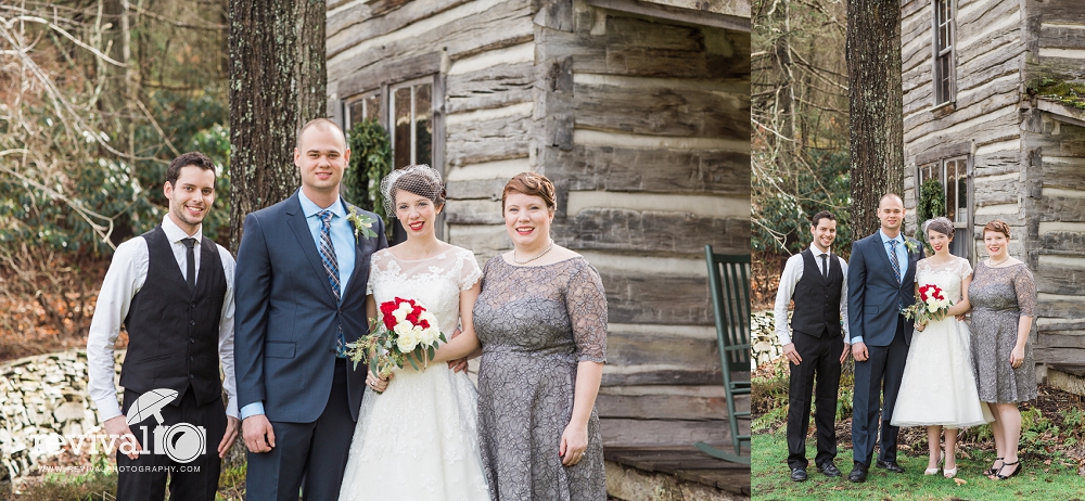 Photos by Revival Photography Valle Crucis Wedding Photographer Intimate Vintage Rustic Winter Wedding at The Mast Farm Inn North Carolina Weddings www.revivalphotography.com