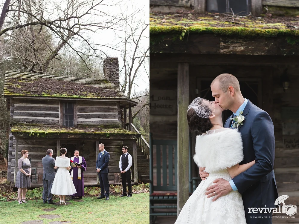 April + Dawson: A Vintage-Rustic Winter Wedding at The Mast Farm Inn