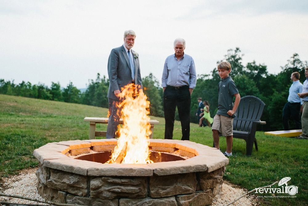 There's something about sitting around the fire in the evening, talking, roasting marshmallows, listening to music. Your guests will love it! Revival Photography Blog www.revivalphotography.com