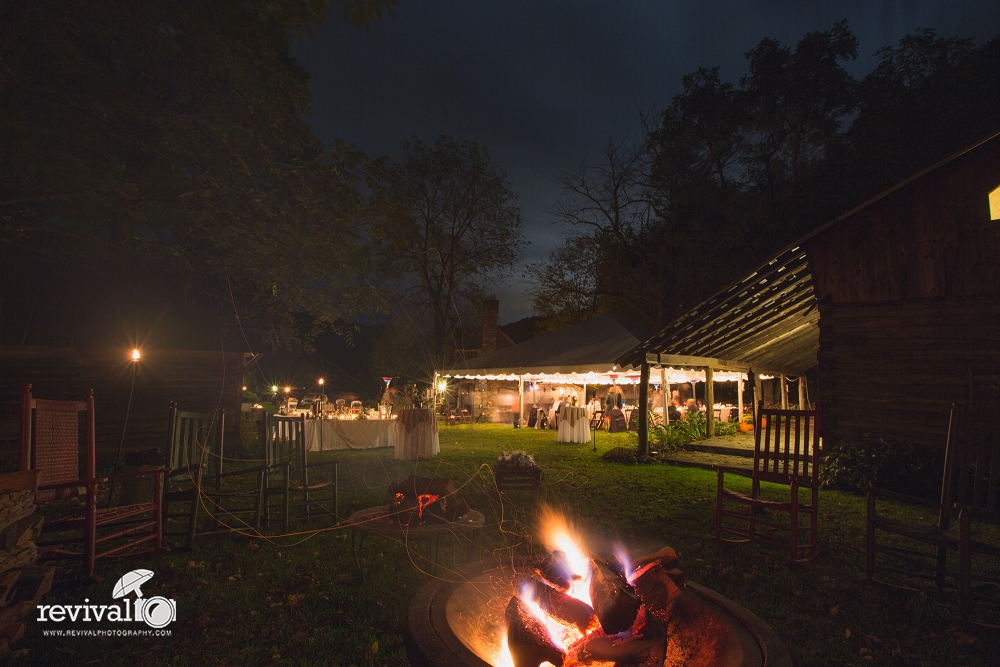 There's something about sitting around the fire in the evening, talking, roasting marshmallows, listening to music. Your guests will love it! Revival Photography Blog www.revivalphotography.com