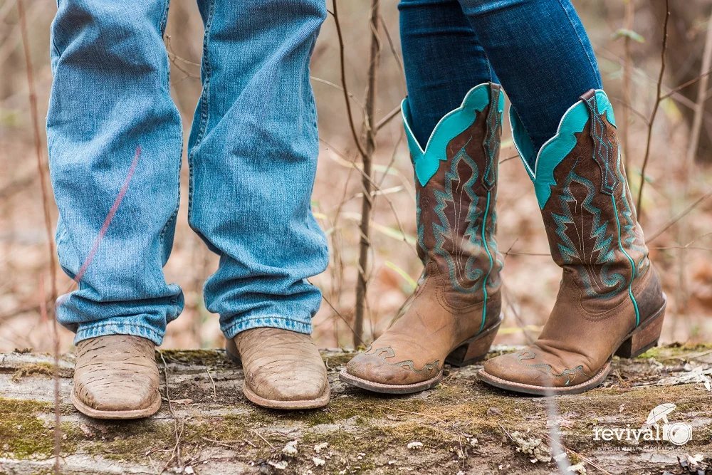 Katie + Kyle - A Woodsy-Rustic Engagement Session by Revival Photography