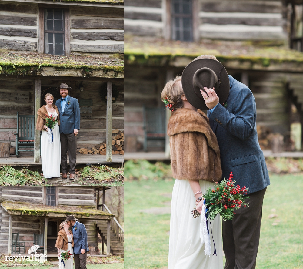 Photos by Revival Photography Vintage Inspired Winter Elopement on New Years Eve Mast Farm Inn www.revivalphotography.com