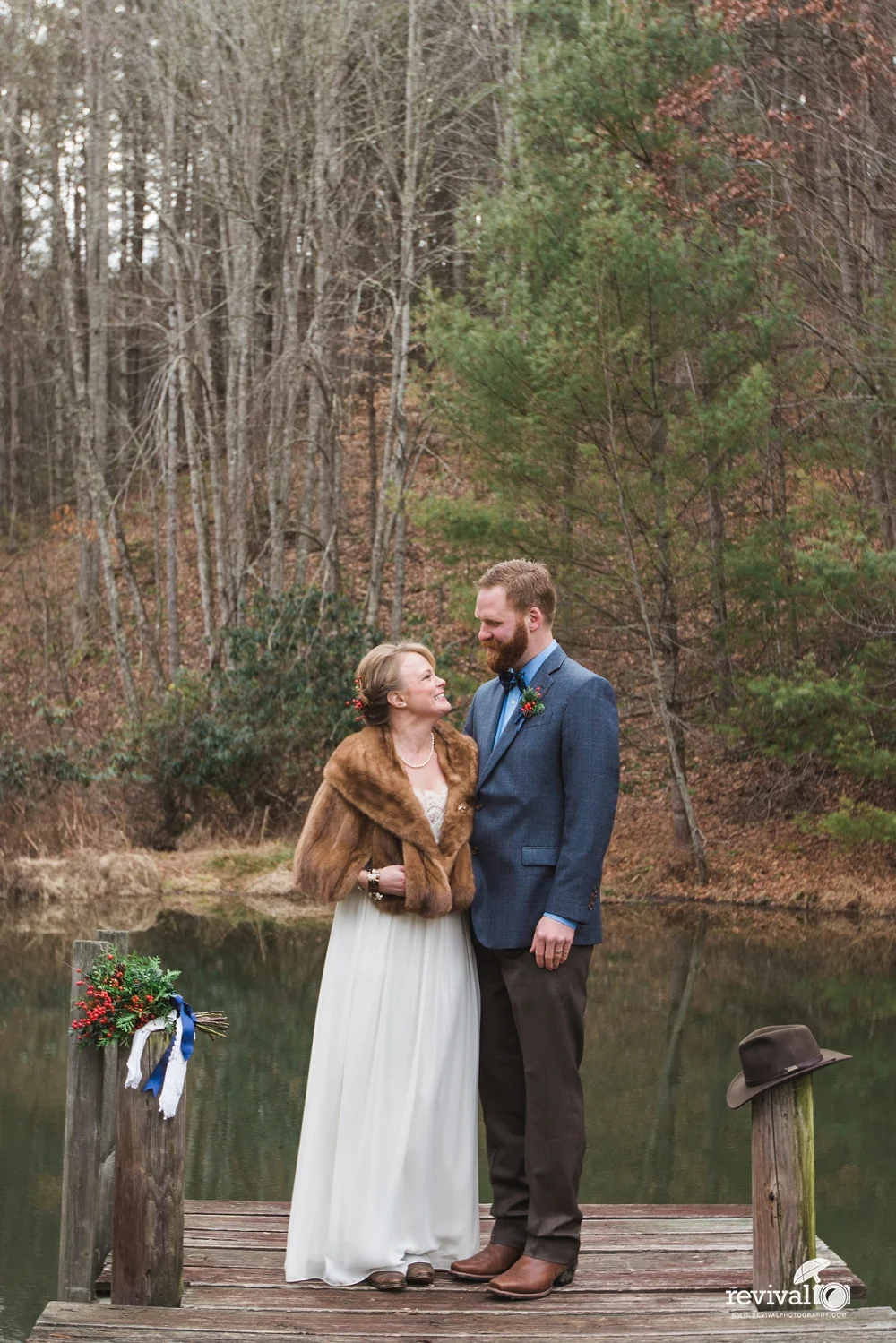 Photos by Revival Photography Vintage Inspired Winter Elopement on New Years Eve Mast Farm Inn www.revivalphotography.com