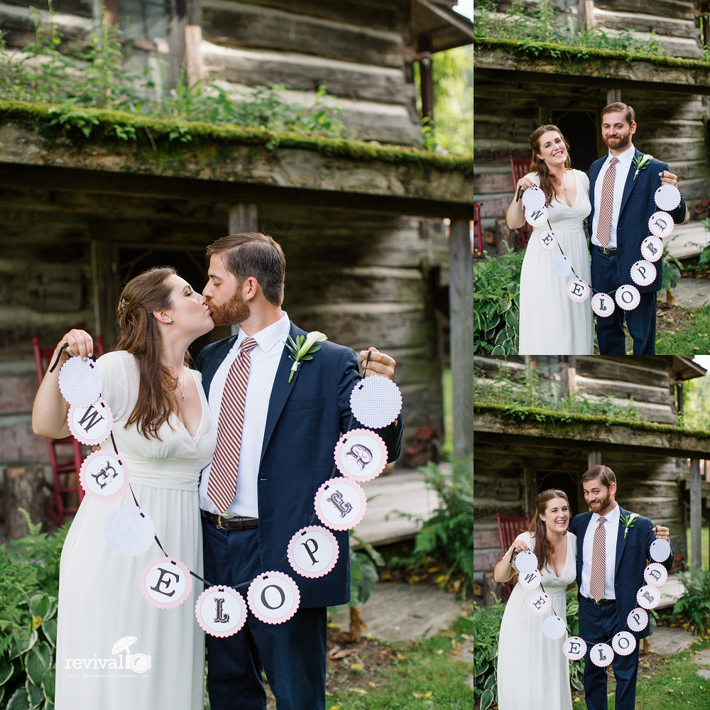 Just eloped banner A Summertime Elopement at The Mast Farm Inn Photos by Revival Photography Elopement Photographers www.revivalphotography.com