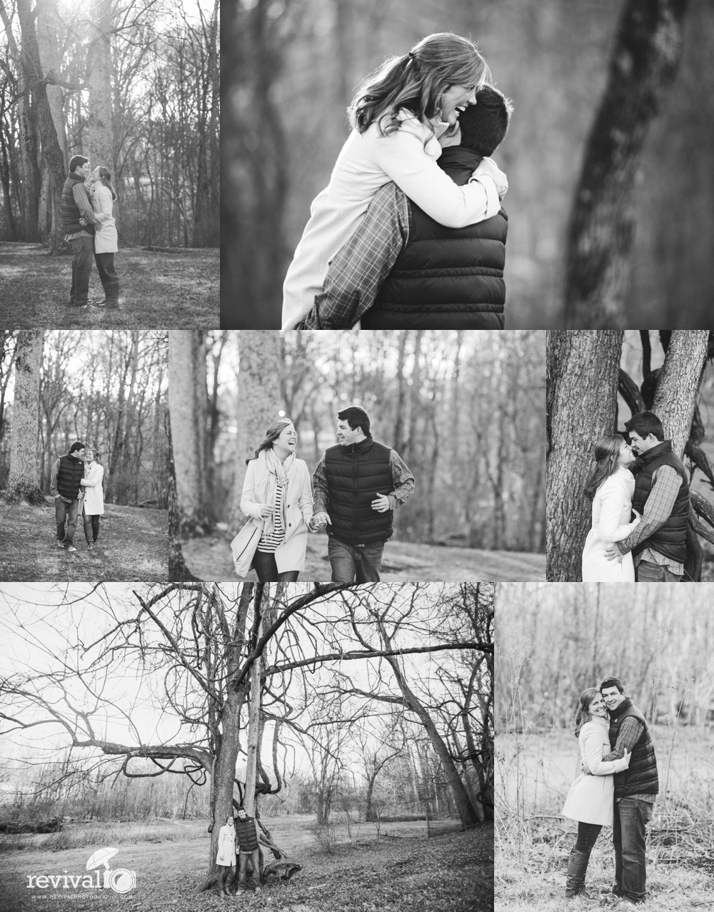 Photos by Revival Photography Winter Engagement Session at Tanglewood Park North Carolina NC Wedding Photographers www.revivalphotography.com